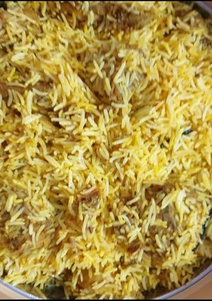 A picture of Mintango chutney chicken biryani.