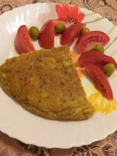 عکسی از دستور کوکوی سیب زمینی و نعناع