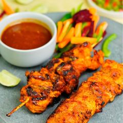 A picture of No Fuss Chicken Tikka Kebab.