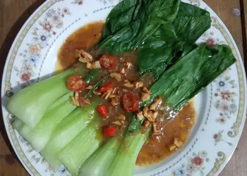 Resep Unik 329) Pok Choy Terasi Ala Warteg