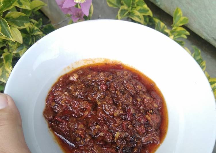 Sambal terasi ala ayam penyet