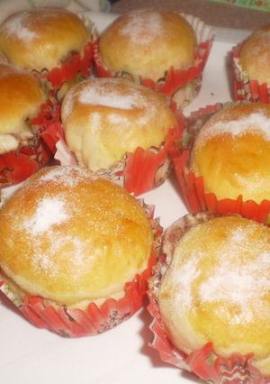 Nutellás muffin fánkok recept fotója