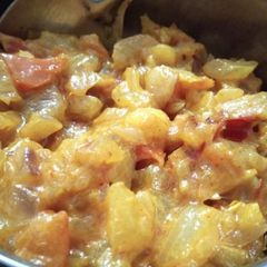 A picture of Cream onion veg.