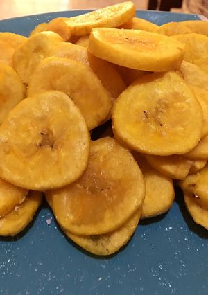 Una foto de Tajadas de plátano verde