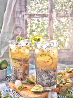 Foto resep Es Teh Leci Jeruk Nipis
