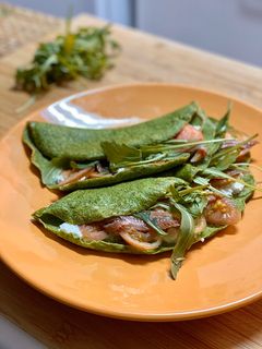 Una foto de Crepes de espinacas - súper fáciles y sanos