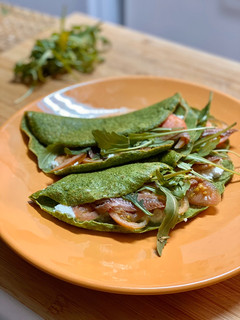Una foto de Crepes de espinacas - súper fáciles y sanos