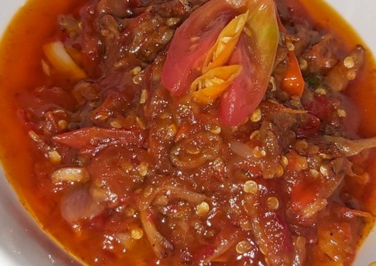 Langkah Mudah untuk Menyiapkan Sambel Cumi Asin Kering 🌶🌶 Anti Gagal