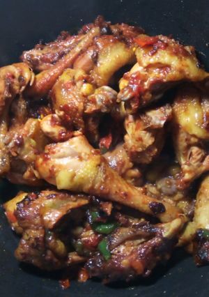 A picture of Wet fry chicken #Authormaraton.