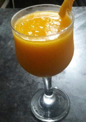 A picture of Mango tango sizzling drink.