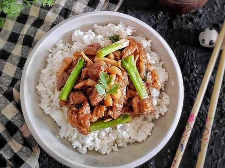 Resep Beef Mushroom Black pepper Rice Bowl🍚, Bisa Manjain Lidah