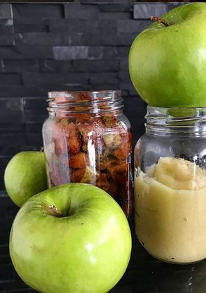 Una foto de Salsa de manzana casera