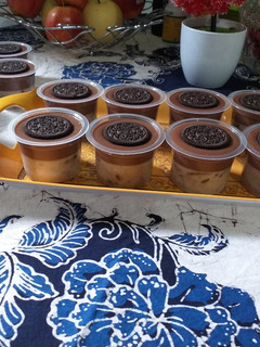 Foto resep Silky Pudding Milo Oreo