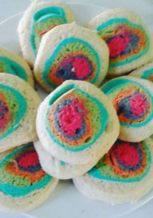 Una foto de Galletas arcoiris