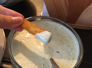 Una foto de Salsa de ajo