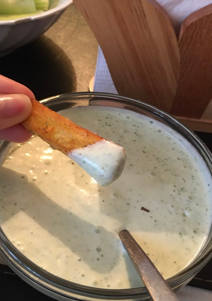 Una foto de Salsa de ajo