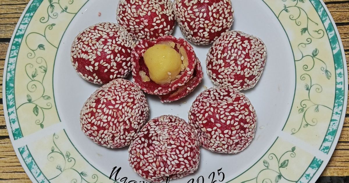 1200. Onde onde redvelvet isi kacang hijau kupas