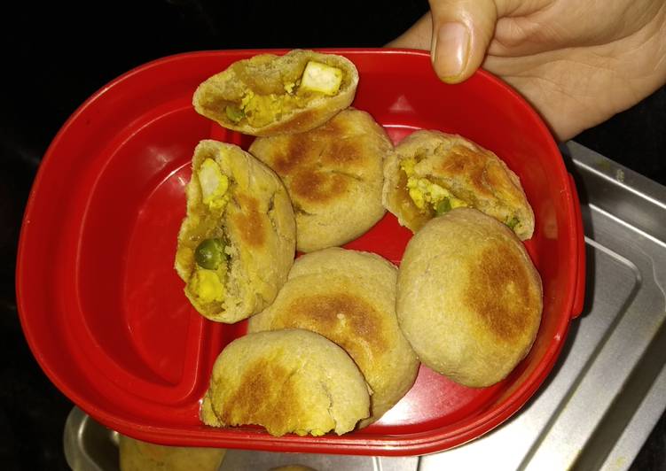 Steps to Make Any-night-of-the-week Baked tofu peas baati
