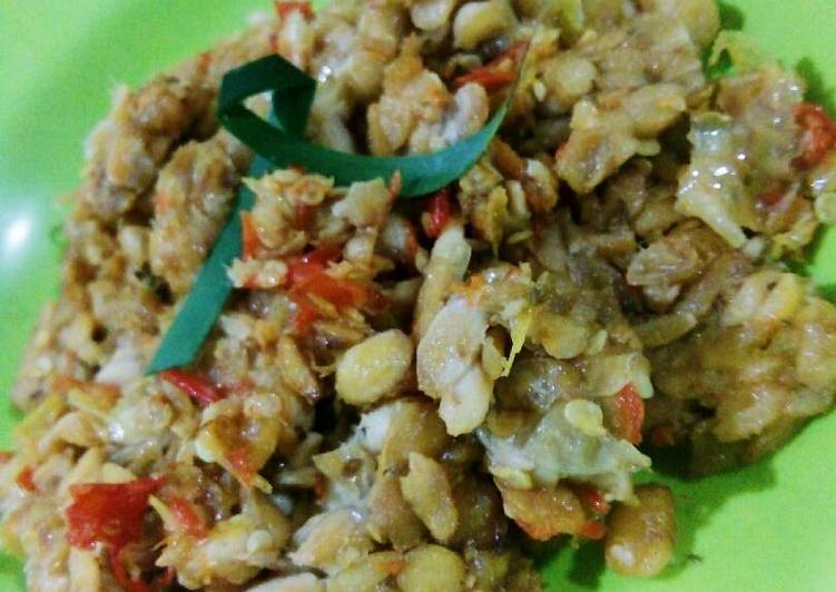 Proses Menyiapkan Tempe penyet gurih pedas ala anak kost, Sempurna