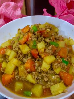 Foto resep Semur daging sapi giling dan kentang