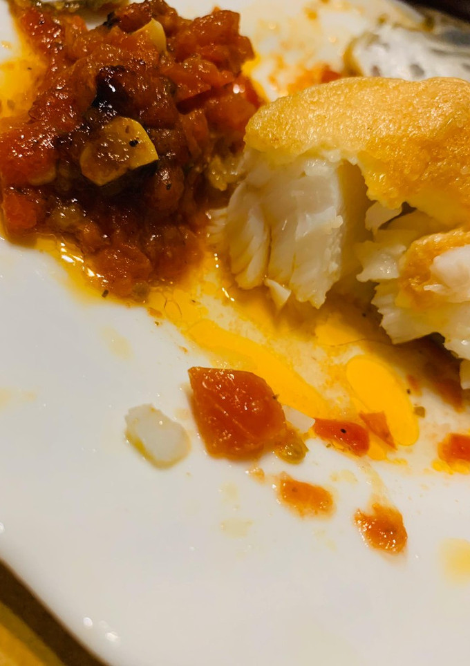 Una foto de Bacalao con muselina