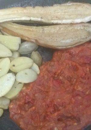 Foto resep Sambal terasi + jengki goreng+ terong