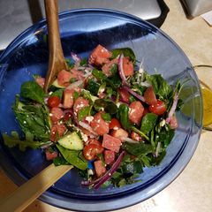 Watermelon feta salad A picture of Watermelon feta salad.