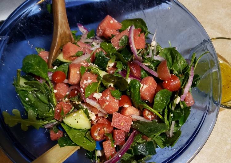 Recipe of Homemade Watermelon feta salad