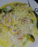 Spaghetti de palmito en salsa bechamel