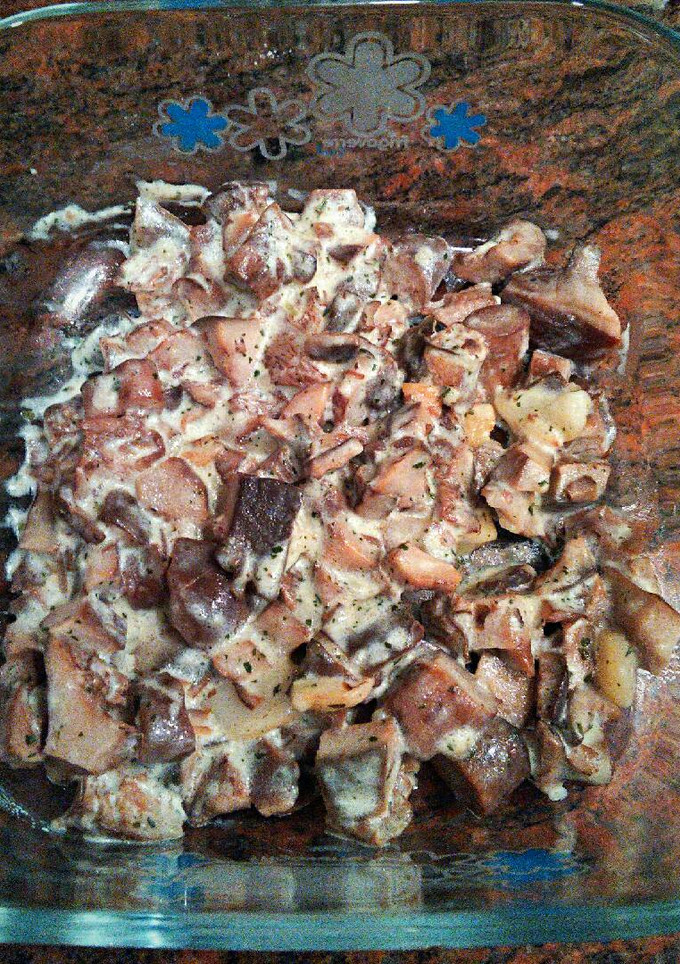 Una foto de Setas cremosas