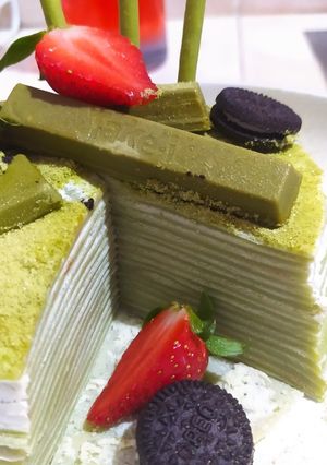 Foto resep Mille Crepes Matcha 👍