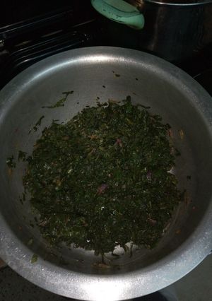 A picture of Traditional Greens (Mboga Kienyeji).