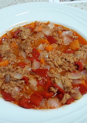 Foto principal de 🇰🇷 Estofado "coreano" picante de atún sin gluten y vegano 🐟