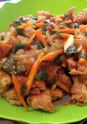 Foto resep Chicken Pop siram Saos Asem Manis