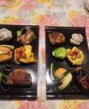 日式春天賞花飯糰1-日式壽喜燒飯糰,韓式豬肉泡菜飯糰
