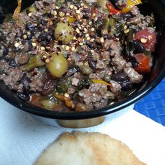 A picture of Cazuela superior de la estufa, Stovetop Casserole.