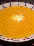 Velouté de butternut curry, à la crème de coco