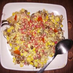 A picture of Corn chana salad.