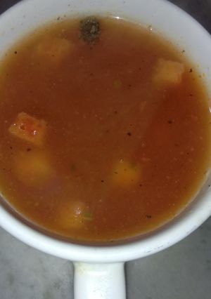 A picture of Tomato soup.