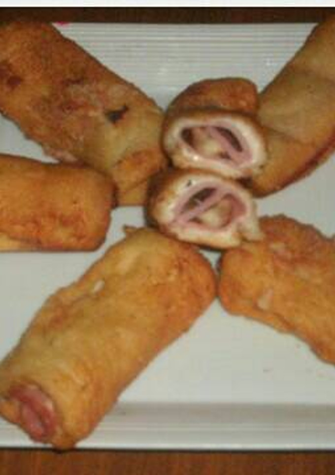Una foto de Flamenquines de pan de molde