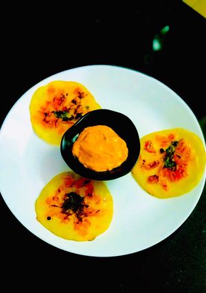 A picture of Mini Tomato Uttapam quick recipe.