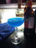 Sea blue martini