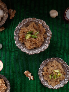 A picture of Walnut Halwa.