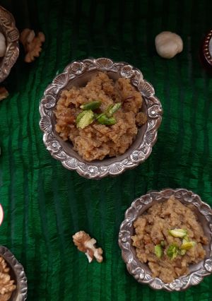 A picture of Walnut Halwa.