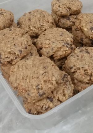 Foto resep Almond Chocochip cookie,