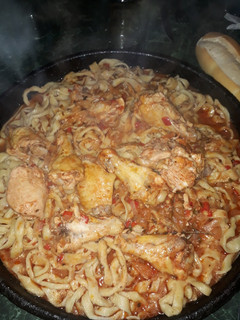 Una foto de Fideos caseros receta fácil !!