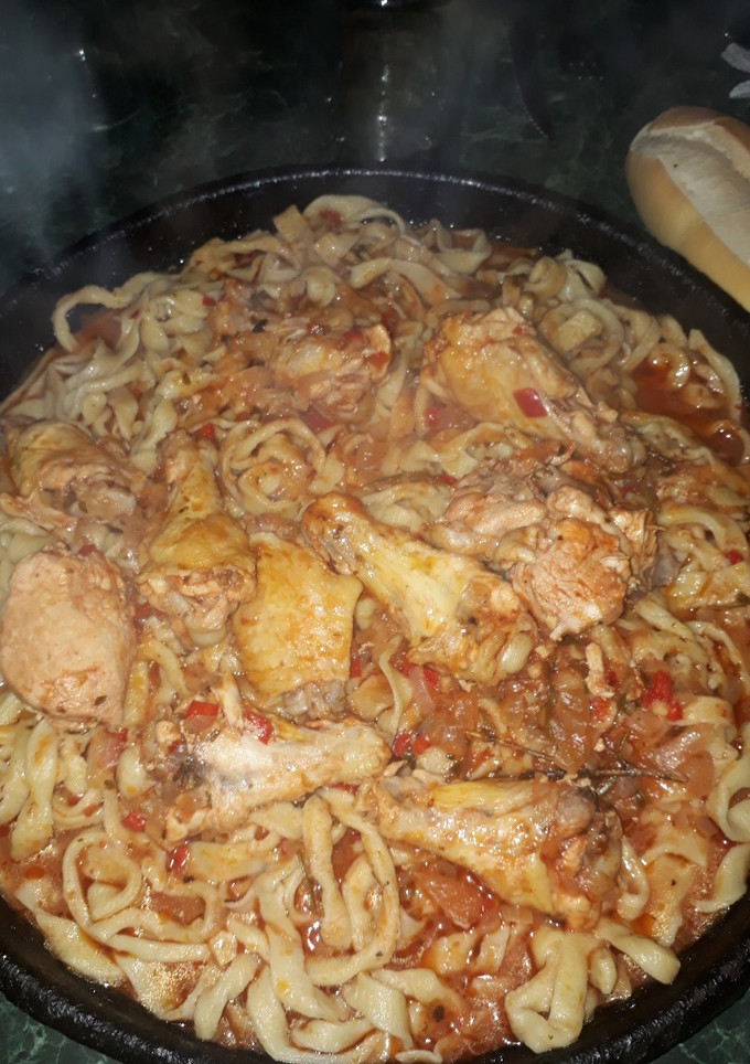 Una foto de Fideos caseros receta fácil !!