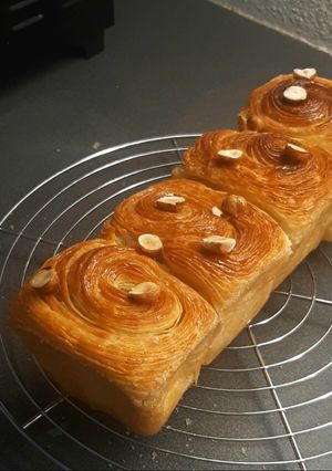 Une photo de Brioche feuilletée à la vanille