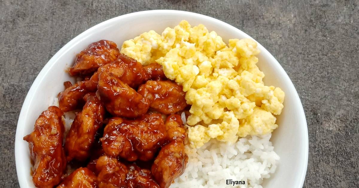 Resep Chicken barbeque rice bowl oleh Eli Yana Dwi Lestari Cookpad