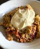 Rhubarb & Apple Crumble